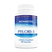 BioMatrix Pylori-X Mastic Gum (60 Capsules) - Eliminates Helicobacter Pylori (H. Pylori) & Protects Stomach Lining, Restores Mucosal Lining, Contains Berberine, Bismuth Salts