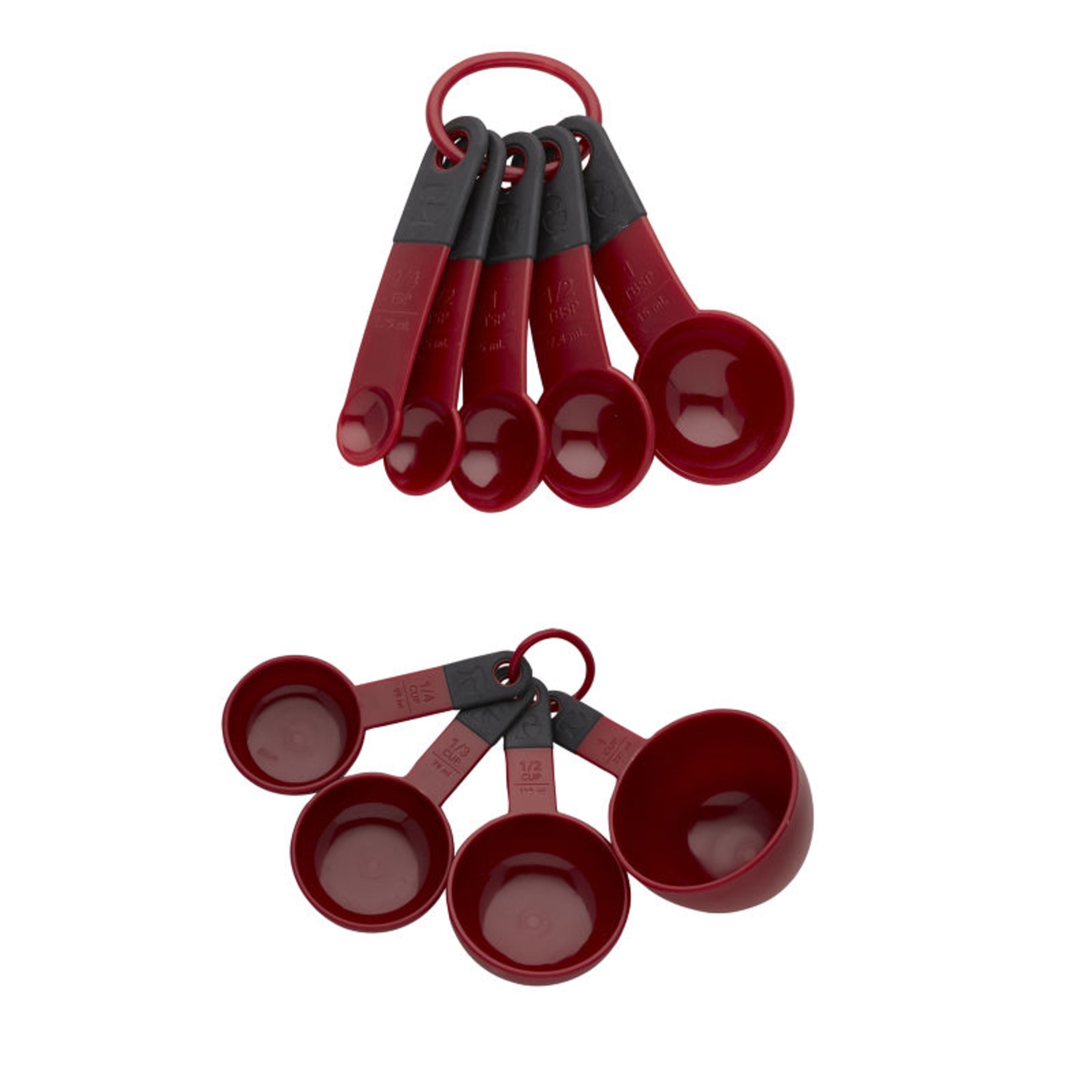 KitchenAid Plastic Measuring Spoons Set of 5 Red KC057OHERA for sale online