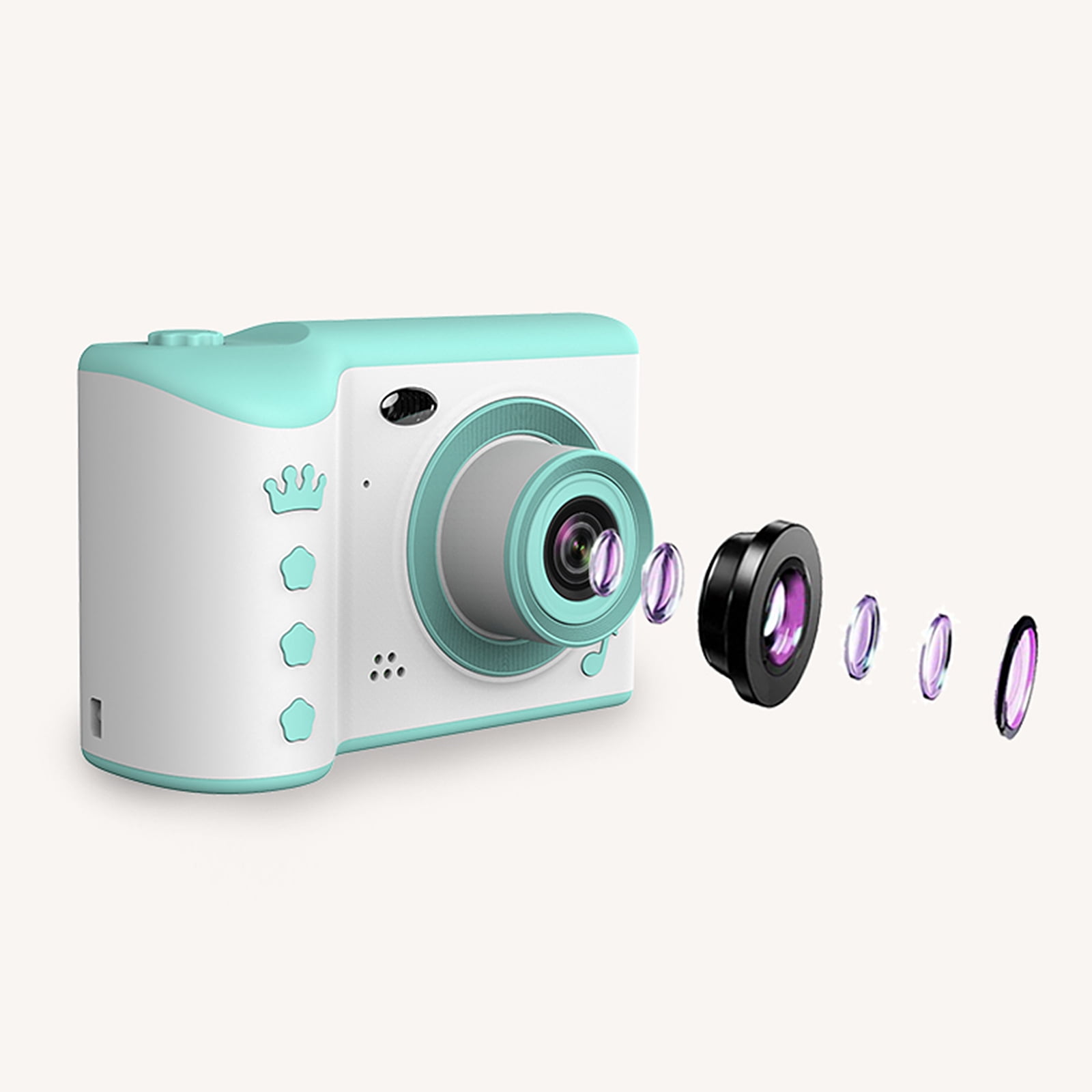 Kids Camera 2.8 Inches Front and Rear Dual Camera Kids Digital Camera 