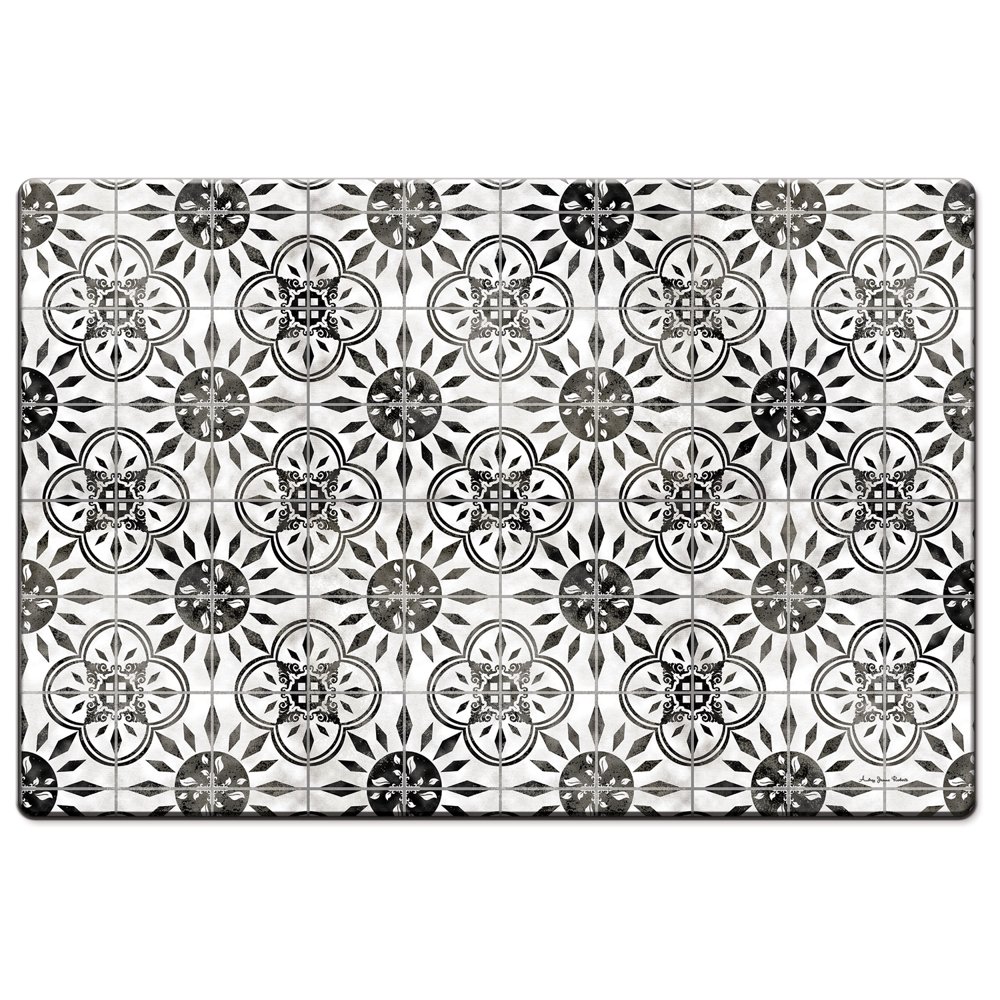 CounterArt Black and White Tiles Comfort Floor Mat
