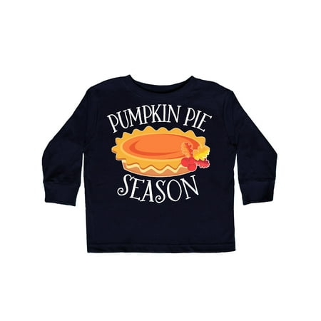 

Inktastic Thanksgiving Pumpkin Pie Season and Autumn Leaves Gift Toddler Boy or Toddler Girl Long Sleeve T-Shirt