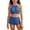 z-260428-1-Navy, variant on Girls Two Pieces Swimwear Back Bikini Set Adjustable Straps Bathing Suit 7-16Y