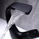 thumbnail image 1 of Mezclador de lavabo de un solo orificio negro, mezclador de lavabo de baño de latón, mezclador de lavabo de baño de diseño de lujo, 1 of 5