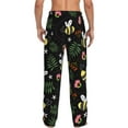 thumbnail image 3 of Picia Bees Mens Soft Woven Cotton Elastic Waistband Sleep Pajama Pant Lounge Sleep Pant With Pockets And Drawstring-Large, 3 of 9