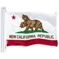 thumbnail image 2 of G128 Combo Pack: USA American Flag 3x5 Ft 150D Printed Stars & New California Republic State Flag 3x5 Ft 150D Printed, 2 of 8
