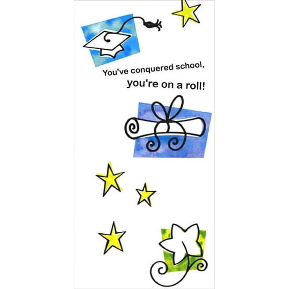 Freedom Greetings You're on a Roll Graduation Money Holder