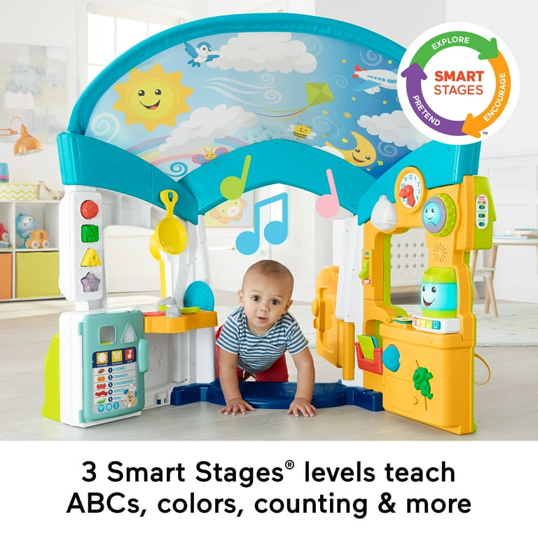 Fisher-Price Laugh Learn Crawl House Play Activity for Infants