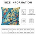 thumbnail image 5 of Orinice Paint Splatters Abstract Brush Strokes Graphic Decorative Pillow Cover for Home Couch Living Room Bed Sofa 18x18in, 5 of 5