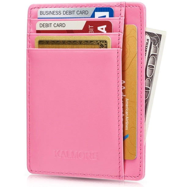 KALMORE Credit Card Holder with ID Window RFID Protected Genuine