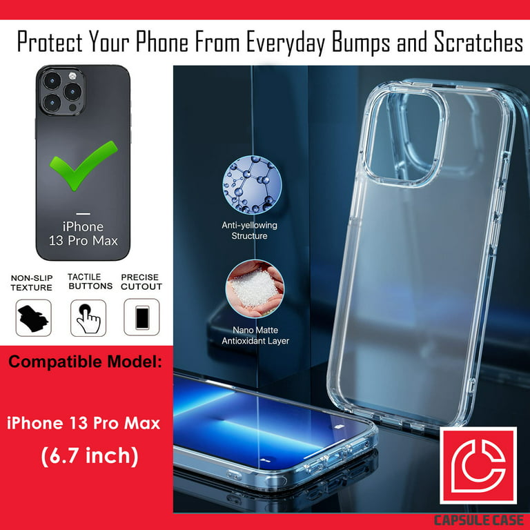 Capsule Case Compatible with iPhone 13 Mini [Heavy Duty Hybrid