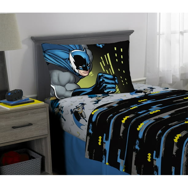  Batman  Sheet Set Kids Bedding  3 Piece Twin  Size 