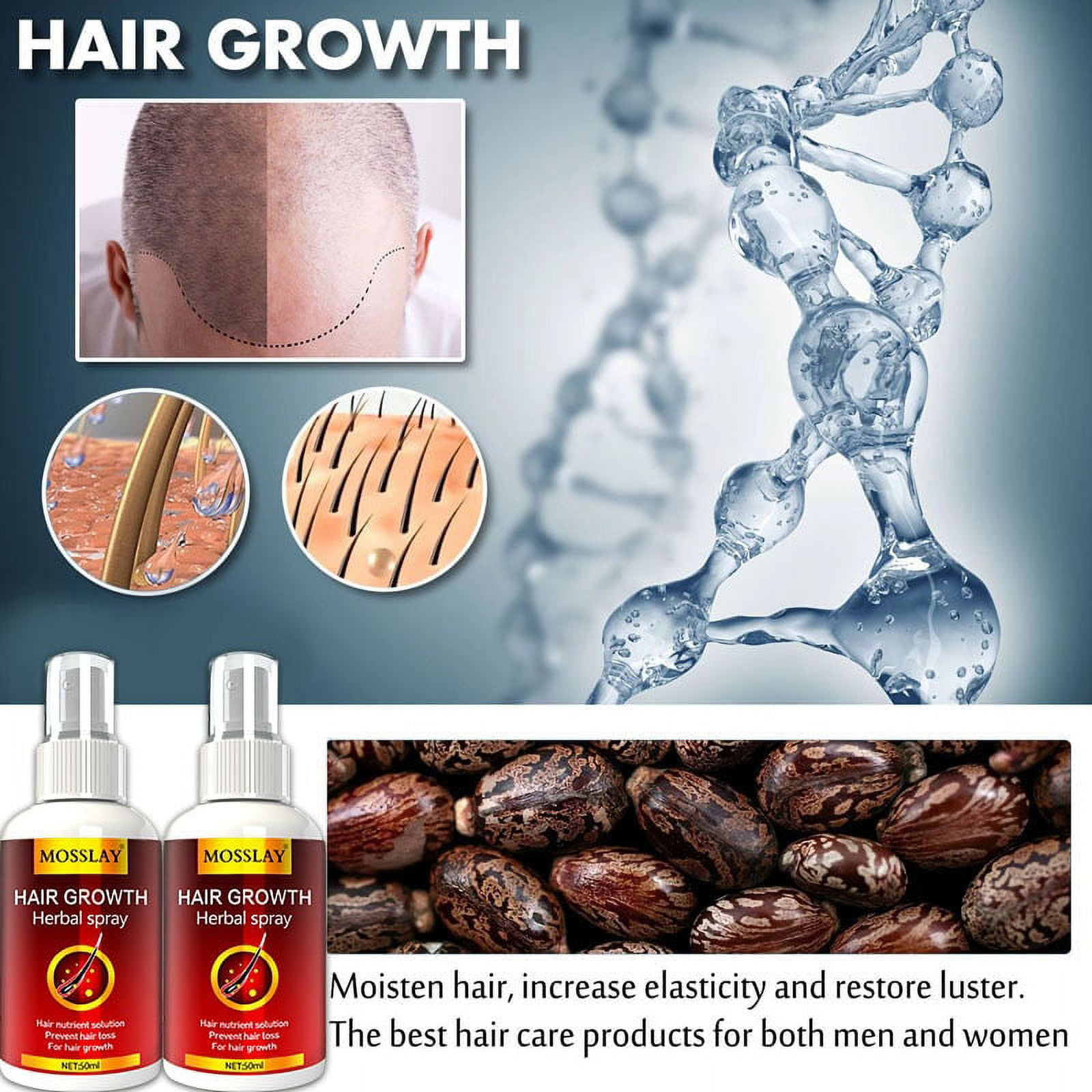 Hair Growth Serum Spray Fast Hair Growth Liquid Treatment Scalp Hair  Follicle Anti Hair Loss Natural Beauty Health Hair Care | Fruugo NO