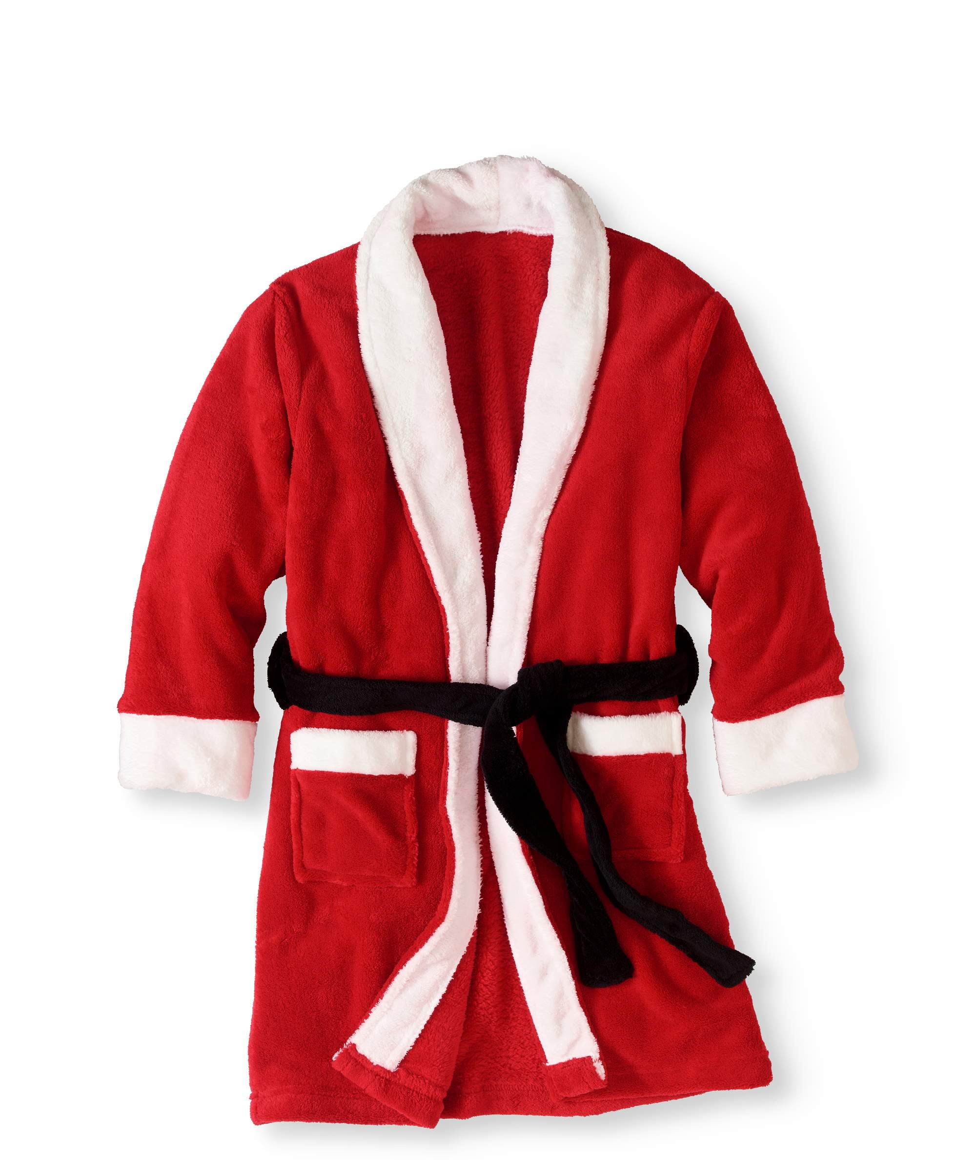 Girls Red Santa Robe