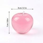Shiny Red Apple Slow Rising, Realistic Fruit Shaped Sensory Item for Desk & Focus Lifelike Apple Squishy, Teacher's Desk or Home Office Decor
