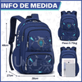 thumbnail image 2 of Mochila Escolar de Viaje 30L, Color Azul Oscuro, 2 of 5