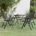 thumbnail image 1 of vidaXL 5 Piece Garden Dining Set Expanded Metal Mesh Anthracite, 1 of 5
