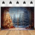 thumbnail image 4 of 210X150cm Christmas Background Cloth Christmas Tree Snowflake Party Decoration Children Photography Background Cloth,C, 4 of 5