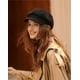 thumbnail image 3 of Gorra de invierno cálida con visera para mujer, boina de lana, gorro de pintor con visera, 3 of 5