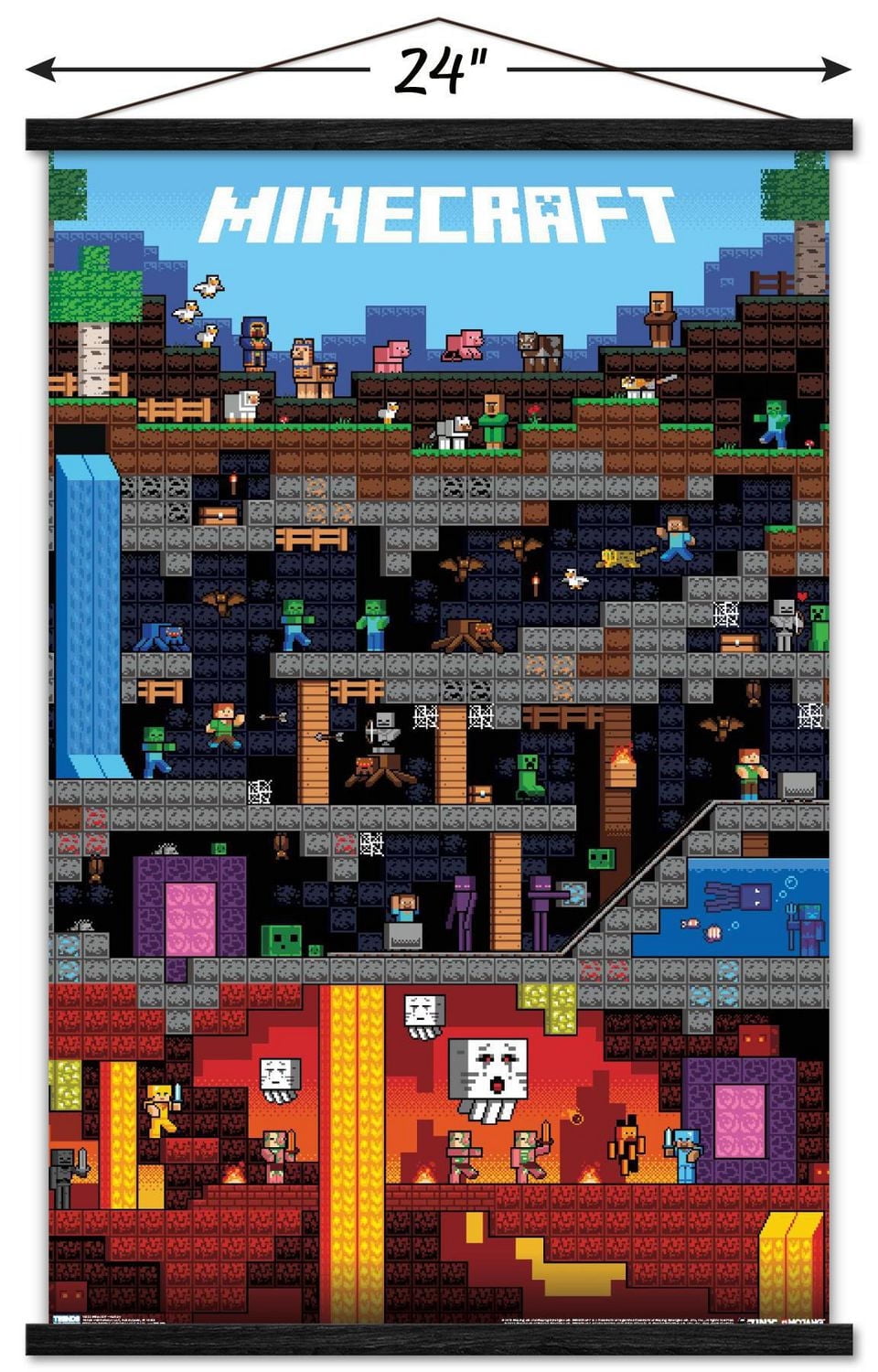 Minecraft - Worldly Wall Poster