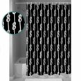 thumbnail image 3 of Shower Curtains Sets for Bathroom Decor Abstract Knot on Black BackgroundWaterproof Bathroom Curtain with Hooks,Nautical Knots Patternfor Bathroom Decor,60x72IN, 3 of 7