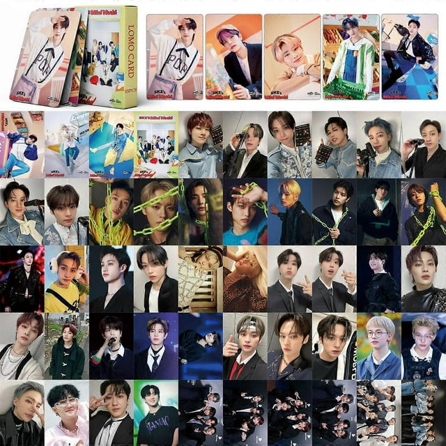 1set Stray Kids Photo Cards 55pcs Stray Kids Oddinary New Album Photo Cards Stray Kids Lomo Cards Stray Kids Maniac Photo Cards Gifts for Fans' Daught