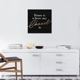 thumbnail image 2 of Wynwood Studio Prints Left at Home Typography and Quotes Fashion Quotes and Sayings Wall Art Canvas Print Gold Metallic Gold 20x20, 2 of 3