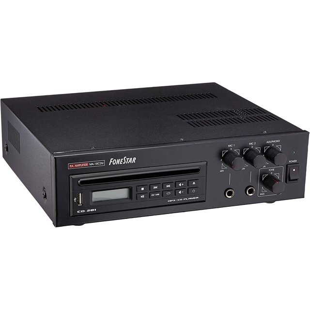 Fonestar MA-18CDU Amplificador 18W CD/USB color Negro