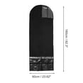 thumbnail image 4 of Unique Bargains 1 Pcs Dustproof Zipper Garment Bag Black 62.3 in, 4 of 6