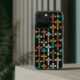 thumbnail image 3 of DistinctInk Hybrid (Acrylic / TPU) Clear Slim Fit Case for Apple iPhone 15 Pro (6.1" Screen) - "Vibrant Crosses: Minimalistic Patterns of Faith", 3 of 8