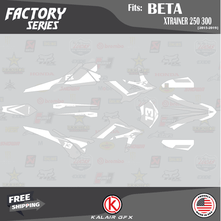 Kalair GFX Graphics Kit for Beta XTRAINER 250 and 300 (2015-2019) Factory Series