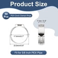 thumbnail image 2 of PEX Crimp Rings Single Ear Hose Clamps Stainless Steel Cinch Crimp Ring Pinch Clamps for Pex Tubing Pipe 5/8 Inch, 2 of 7