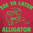 thumbnail image 3 of CafePress - See Ya Later Alligator Dark T Shirt - Men's Classic Graphic Cotton T-Shirt, 3 of 4