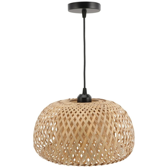 MIANGASTORE Bamboo Woven Ceiling Light Bamboo Light Fixture Hanging Lamp Ceiling Light