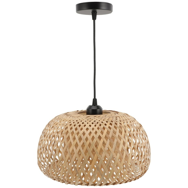 Bamboo Pendant Light Rustic Style Hanging Light Ceiling Light for Home Hotel Restaurant
