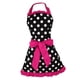 thumbnail image 1 of Delantal de BowKnot con Lunares de Cocina para Mujer perfecl Delantal de cocina azul, 1 of 6