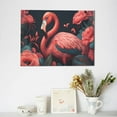 thumbnail image 6 of Logiee Colorful Floral Flamingo Print Canvas Wall Art,Canvas Picture Prints with Frame, Wall Art Decorative,Canvas Decorative,Suitable for Living Room Bedroom Office Room 30x40, 6 of 6