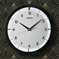 thumbnail image 6 of Seiko 11" St. James Brushed Metal Wall Clock, Modern, Analog, Quartz QXA520KLH, 6 of 6