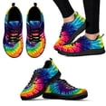 thumbnail image 1 of Zapatillas de plataforma informales con diseño teñido anudado colorido y cómodas para verano, transpirables y a la moda., 1 of 6