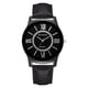 thumbnail image 1 of Reloj de pulsera elegante de estilo informal de negocios de color negro con caja de aleación y cuero para hombre con números romanos, 1 of 3