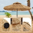 thumbnail image 6 of Ainfox 9ft Double Tiers Solar LED Lights Thatched Tiki Umbrella for Outdoor, Pool, Patio, Beach, 6 of 8