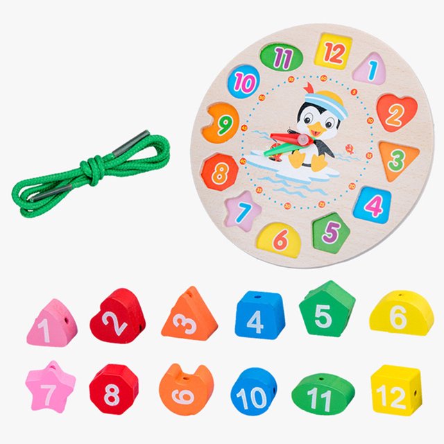 Reloj digital de madera Building Block Gadgets Puzzle Jigsaw Toy para niños Niños Tmvgtek juguetes de los niños