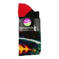 thumbnail image 2 of Medieval Dragon Soccer Style OTC Socks (Black/Red, Large), 2 of 2