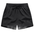 thumbnail image 5 of Jinhomg Beach Short Pants for Men Big and Tall Comfy Elastic Drawstring Waist Shorts Lightweight Breathable Summer Vacation Shorts with Zip Pockets Black XXXXL, 5 of 9