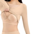 thumbnail image 5 of NominalSnug Womens Thermal Underwear Sets Built in Bra Long Sleeve Winter Warm Base Layer Top Pants for Cold Wearther Loungewear, 5 of 8