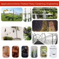 thumbnail image 5 of Stainless Steel Hanging Rope Kit, 50M Wire Cable, Climbing Plant Training Kit, Wire Cable for Stair Railings - 5, AAFGVC, 5 of 5