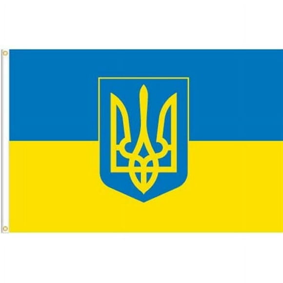 13396 - Drapeau SOUVENIR Ukrainien 3X5FT