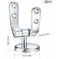 thumbnail image 3 of Bisagra para asiento de inodoro, kit de fijaciones de repuesto para asiento de inodoro, fijaciones para bisagras de asiento de inodoro, para asientos de inodoro de resina de madera - 2 piezas, 3 of 5