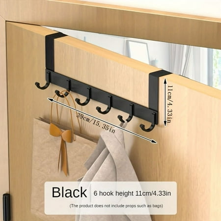

YANGCYY Convenient Black/White Multi-Purpose Door Hook and Hanger for Towels and Clothes - Essential Bathroom Accessory Perfect for Organizing Your Space
