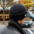 thumbnail image 6 of ievspot Men Winter Hat Knitted Pure Color Elasticity Thick Ear-protecting Cap Father Grandfather Headwear Outdoor Cap, 6 of 8