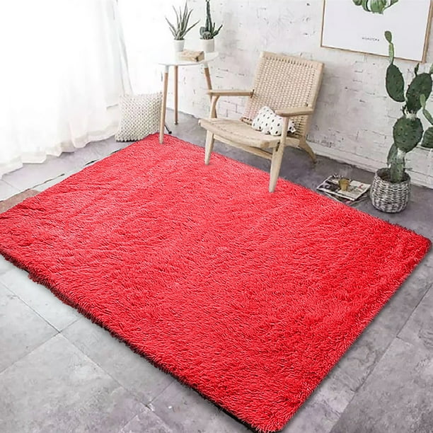 Fluffy Area Rugs, Shag Rug for Bedroom, Plush Furry Rugs for Living